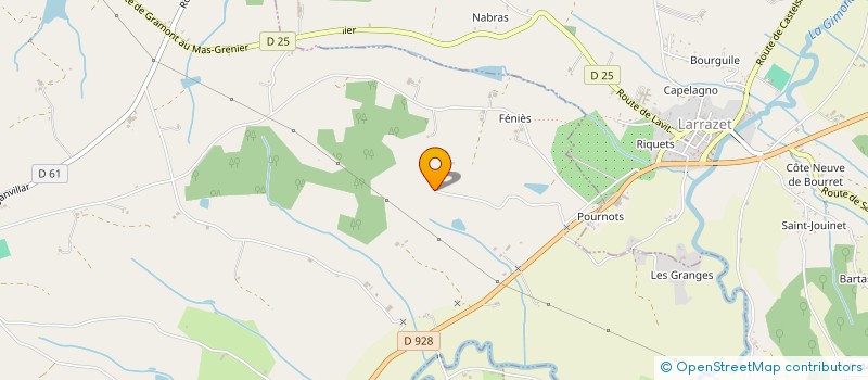 localisation de l'entreprise MADAME MARIELLE NAGRASSE  FAUDOAS