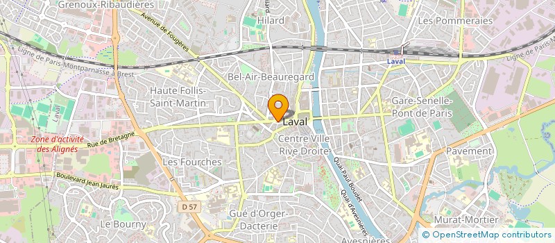 localisation de l'entreprise MADAME MARIELLE PARIS à LAVAL