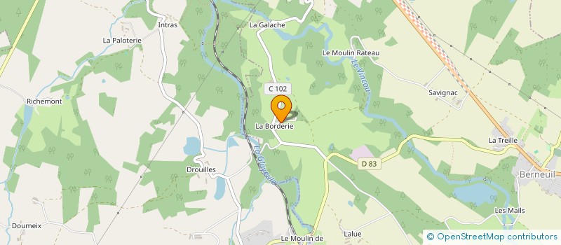 localisation de l'entreprise MADAME MARIELLE PETIT  BERNEUIL