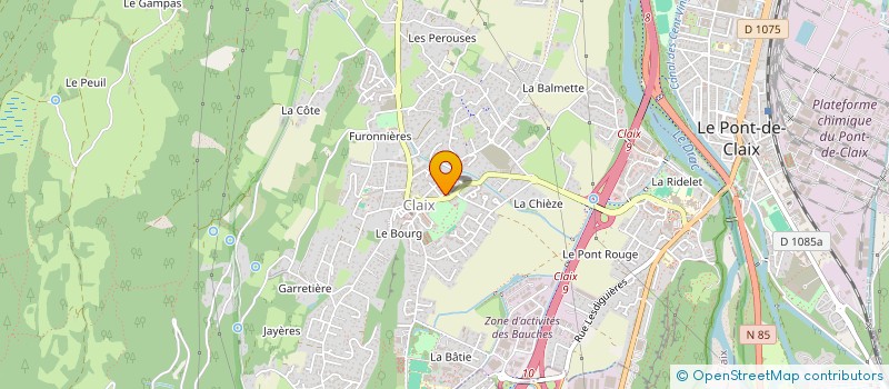 localisation de l'entreprise MADAME MARIELLE PEZZUTTO  CLAIX