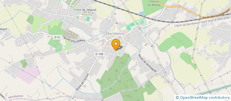 localisation de l'entreprise MADAME MARIELLE PICCEU  MONTBETON