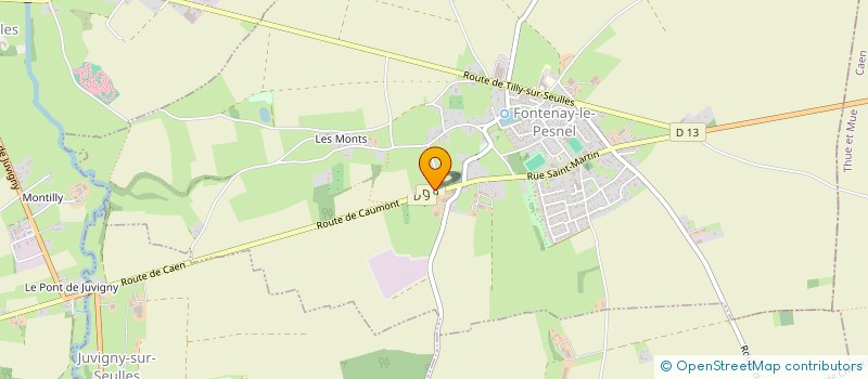 localisation de l'entreprise MADAME MARIELLE POREE  FONTENAY-LE-PESNEL