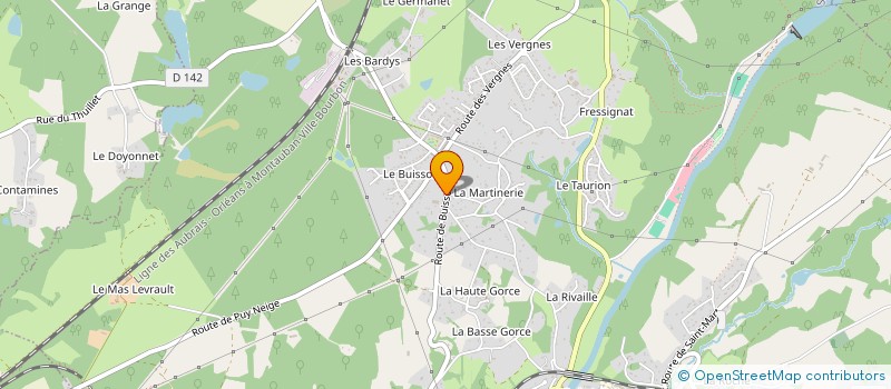 localisation de l'entreprise MADAME MARIELLE POUGET  SAINT-PRIEST-TAURION