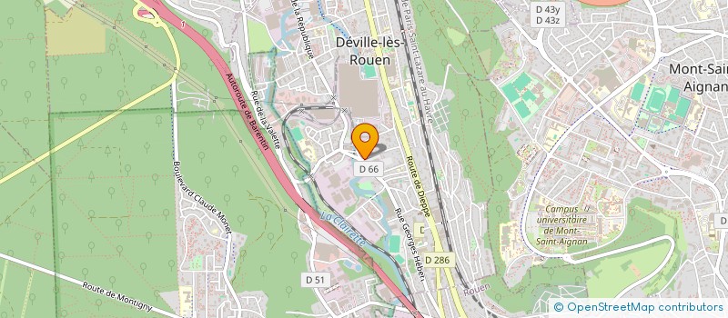 localisation de l'entreprise MADAME MARIELLE RAGOT  DEVILLE-LES-ROUEN