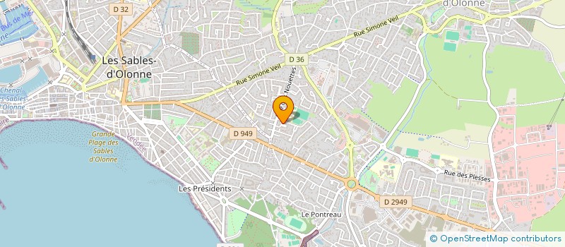 localisation de l'entreprise MADAME MARIELLE RICHARD à LES SABLES D'OLONNE