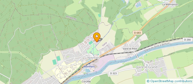 localisation de l'entreprise MADAME MARIELLE ROBINET  ROCHE-LEZ-BEAUPRE