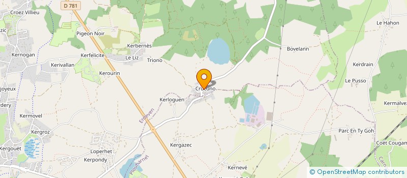 localisation de l'entreprise MADAME MARIELLE RONDEAU  ERDEVEN