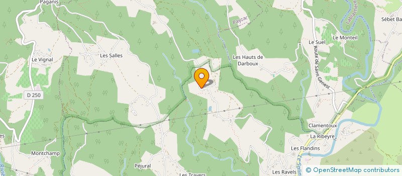 localisation de l'entreprise MADAME MARIELLE ROUVIERE  LES ASSIONS