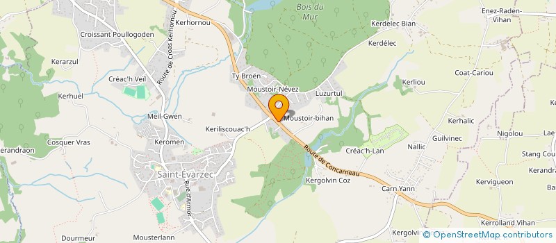 localisation de l'entreprise MADAME MARIELLE SABATIER  SAINT-EVARZEC