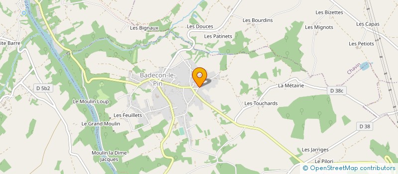 localisation de l'entreprise MADAME MARIELLE SIMONNEAU à BADECON-LE-PIN