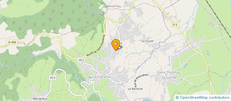 localisation de l'entreprise MADAME MARIELLE TABARD  LEZIGNEUX