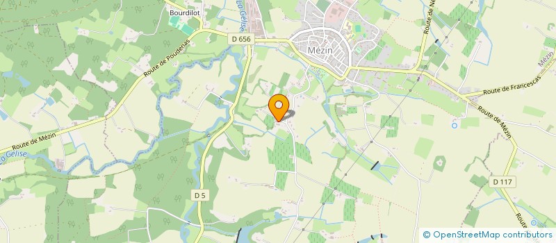 localisation de l'entreprise MADAME MARIELLE TADIEU  MEZIN