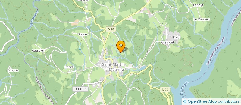 localisation de l'entreprise MADAME MARIELLE THEODORE  ARGENTAT-SUR-DORDOGNE