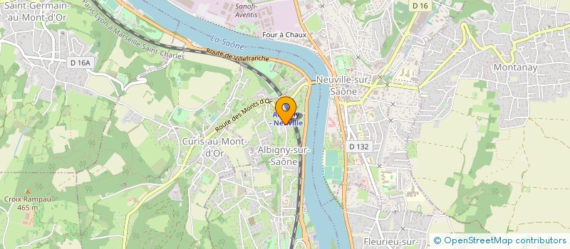 localisation de l'entreprise MADAME MARIELLE TRETON  ALBIGNY-SUR-SAONE