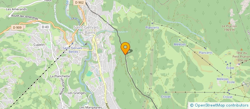 localisation de l'entreprise MADAME MARIELLE TUAZ TORCHON à LES CONTAMINES MONTJOIE