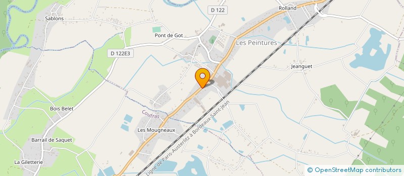 localisation de l'entreprise MADAME MARIELLE VALTON  COUTRAS