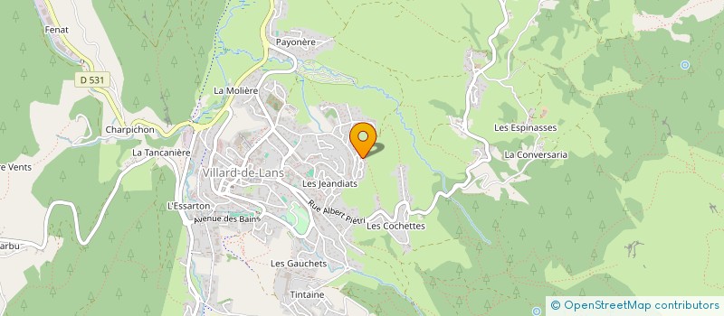 localisation de l'entreprise MADAME MARIELLE VEUILLET à VILLARD-DE-LANS