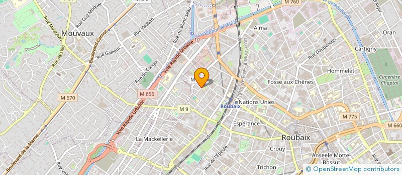 localisation de l'entreprise MADAME MARIEM AGHALLOUCHE  ROUBAIX