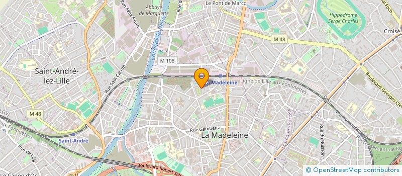 localisation de l'entreprise MADAME MARIEM AIT EL MOUDANE à LA MADELEINE
