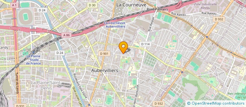 localisation de l'entreprise MADAME MARIEM AOUIDA  AUBERVILLIERS