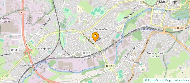 localisation de l'entreprise MADAME MARIEM BENLHADJ  MAUBEUGE