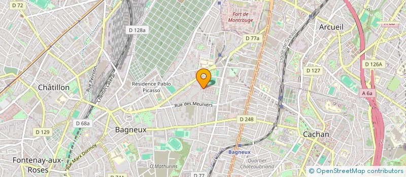 localisation de l'entreprise MADAME MARIEM DIOUANE  BAGNEUX