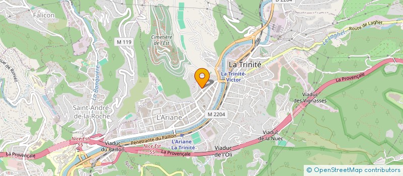 localisation de l'entreprise MADAME MARIEM GABTENI  NICE