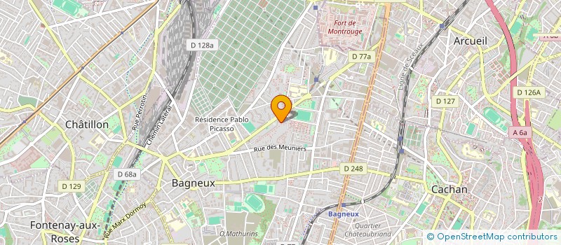 localisation de l'entreprise MADAME MARIEM GHOBONTNI à BAGNEUX