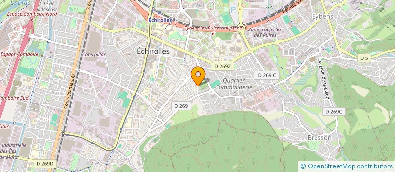 localisation de l'entreprise MADAME MARIEM GUEYE  ECHIROLLES