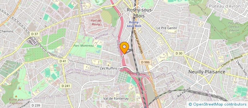 localisation de l'entreprise MADAME MARIEM ISMAIL à ROSNY-SOUS-BOIS