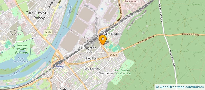 localisation de l'entreprise MADAME MARIEM LAALAI  POISSY