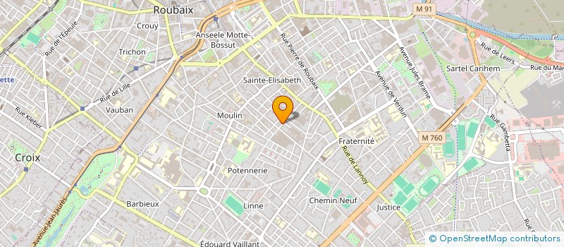 localisation de l'entreprise MADAME MARIEM MRABET à ROUBAIX