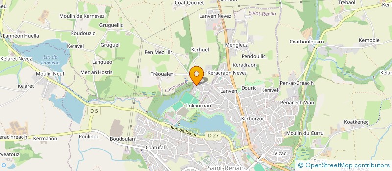 localisation de l'entreprise MADAME MARIEME BADIANE  LANRIVOARE