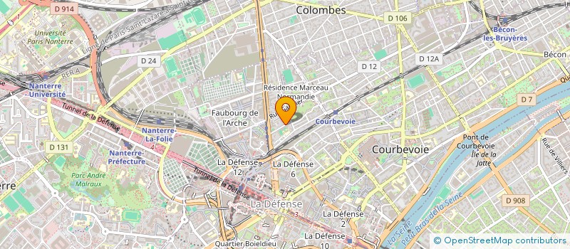 localisation de l'entreprise MADAME MARIETT CREISSELS à COURBEVOIE