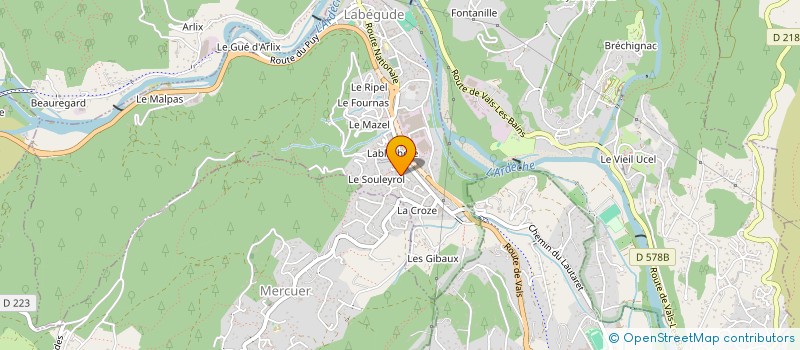 localisation de l'entreprise MADAME MARIETTA BARRE  LABEGUDE