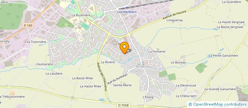 localisation de l'entreprise MADAME MARIETTA BROSSET à LES HERBIERS