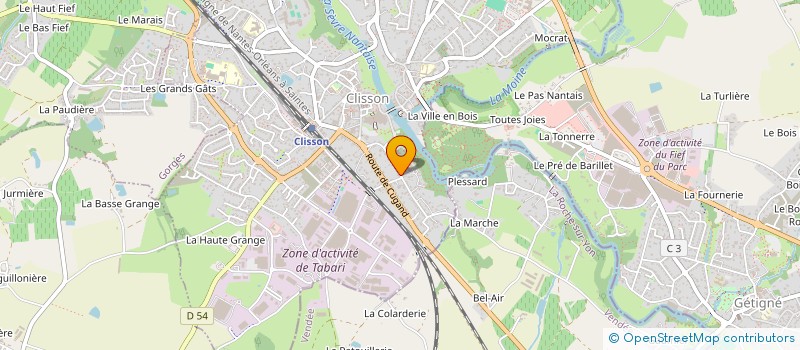 localisation de l'entreprise MADAME MARIETTA FALOURD à CLISSON