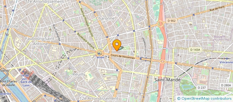 localisation de l'entreprise MADAME MARIETTE BAUNARD  PARIS