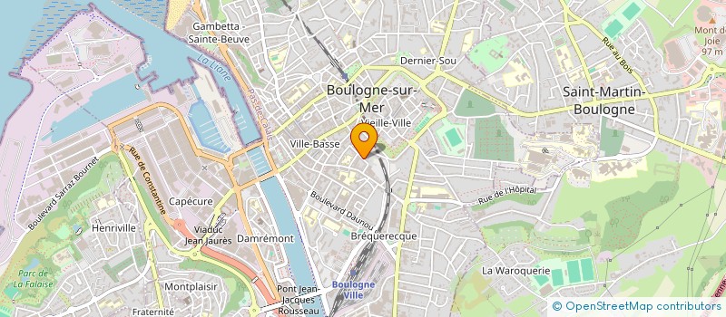 localisation de l'entreprise MADAME MARIETTE CANNARD à BOULOGNE-SUR-MER