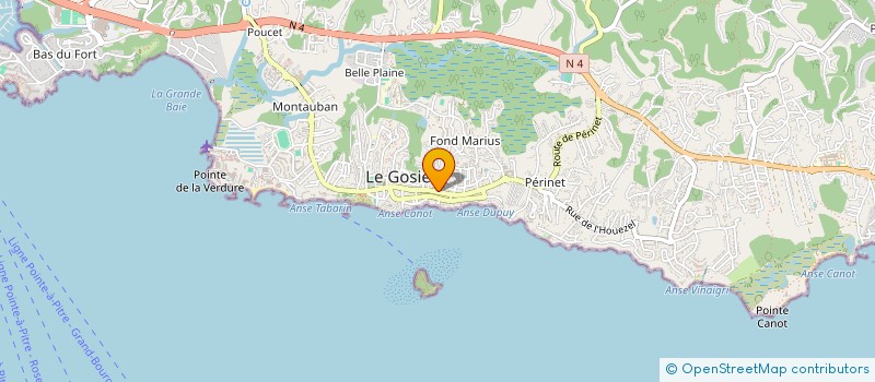 localisation de l'entreprise MADAME MARIETTE CORALIE à LE GOSIER