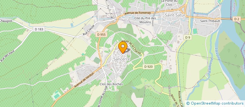 localisation de l'entreprise MADAME MARIETTE JAMETON  SANCERRE