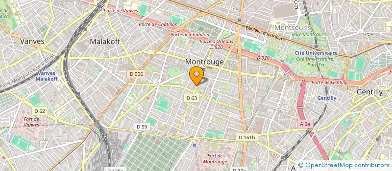 localisation de l'entreprise MADAME MARIETTE KERN à MONTROUGE