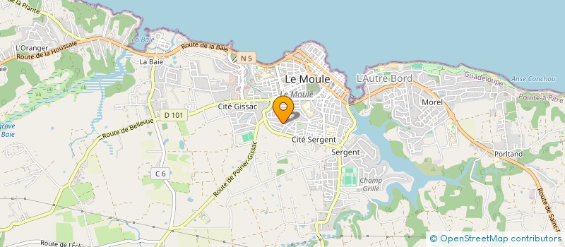localisation de l'entreprise MADAME MARIETTE MANDRIN à LE MOULE