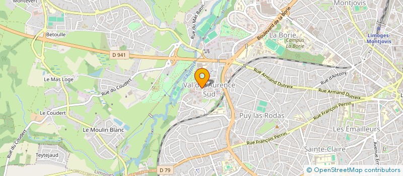 localisation de l'entreprise MADAME MARIETTE YAHEGHEY à LIMOGES