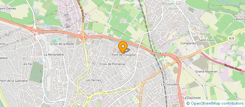 localisation de l'entreprise MADAME MARIETTY NABOHO  BEZIERS