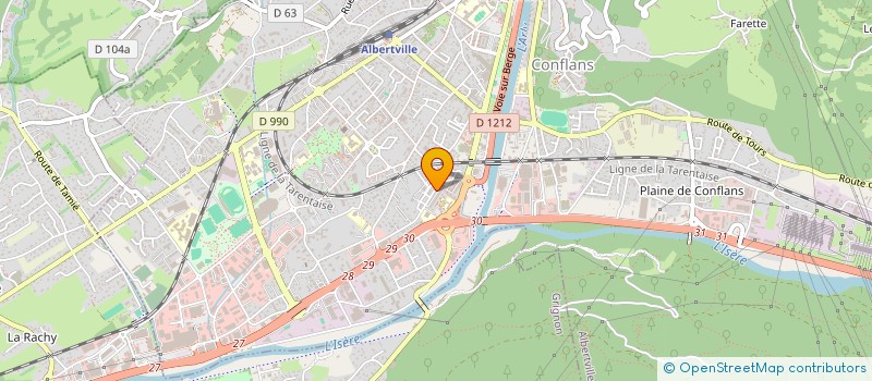 localisation de l'entreprise MADAME MARIIA OVRAMENKO  ALBERTVILLE