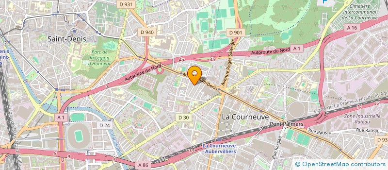 localisation de l'entreprise MADAME MARIJA MIHAJLOVIC  LA COURNEUVE