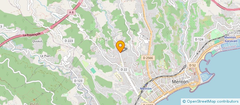 localisation de l'entreprise MADAME MARIJA ZAMETELSKA  MENTON