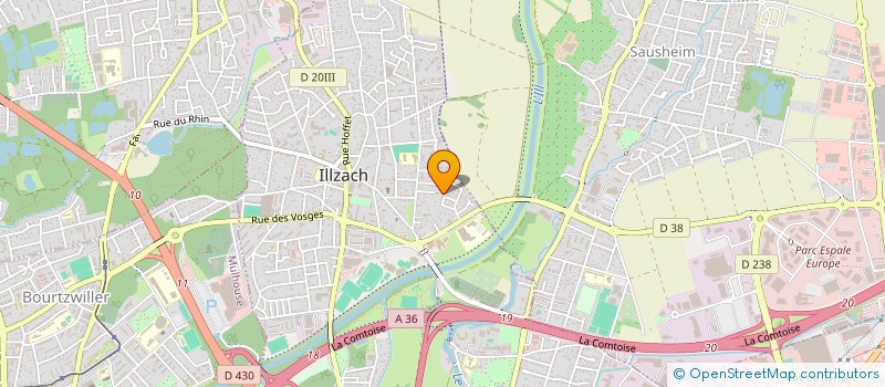 localisation de l'entreprise MADAME MARIKA BENSLIMANE  ILLZACH