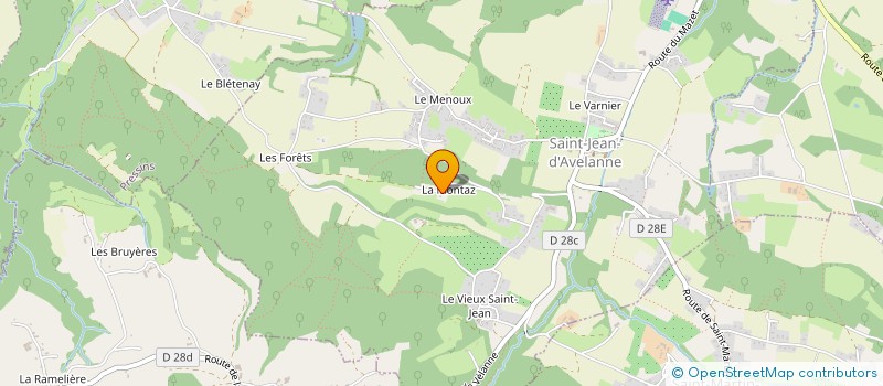 localisation de l'entreprise MADAME MARIKA GOURREAU  SAINT-JEAN-D'AVELANNE